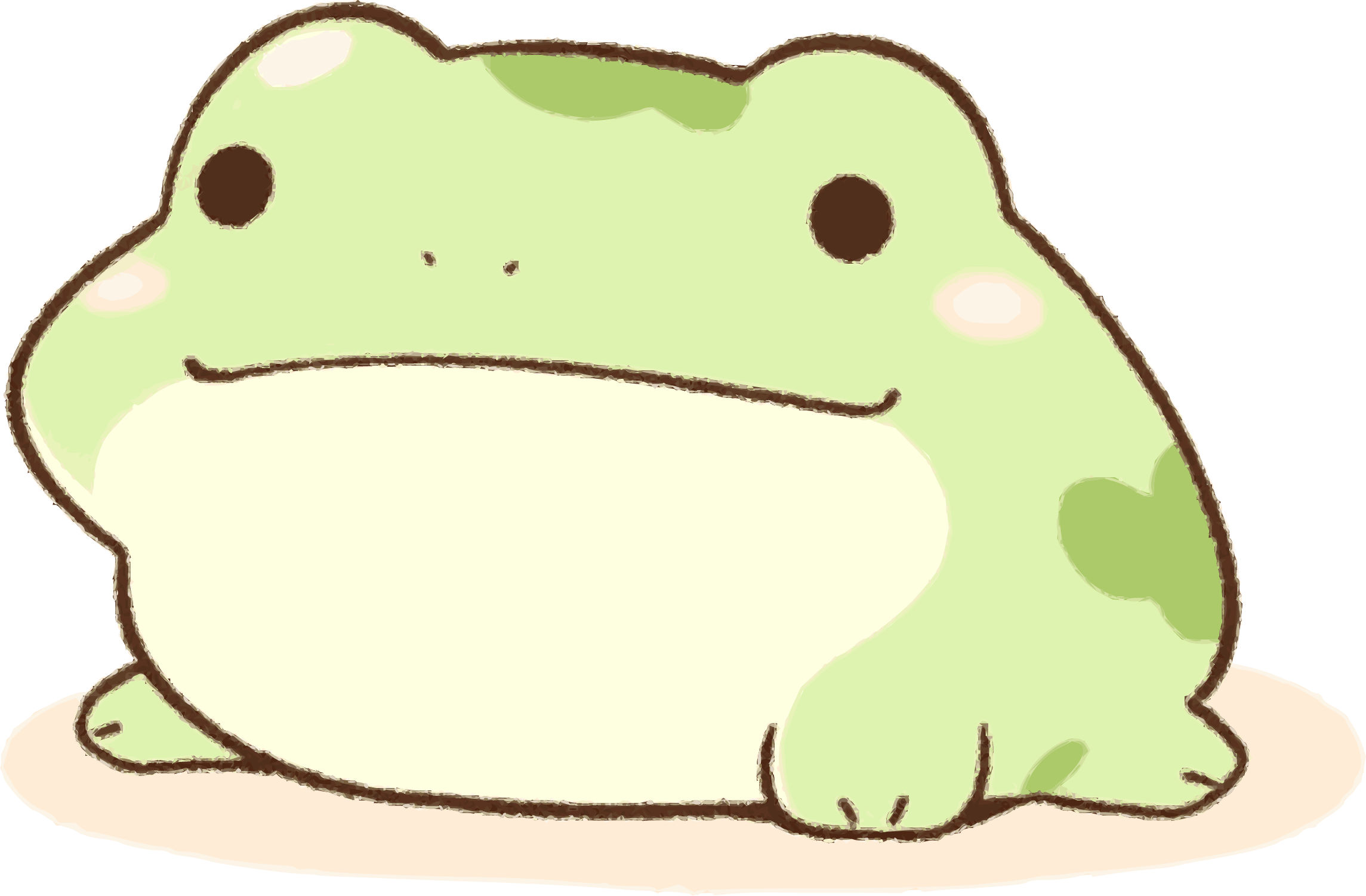 可爱青蛙PNG插图