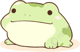 可爱青蛙PNG插图