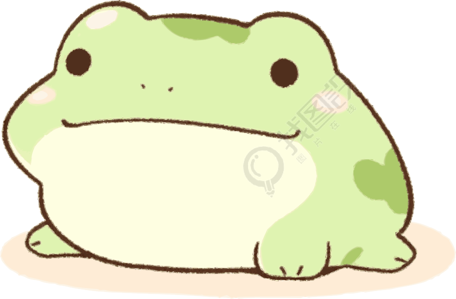 可爱青蛙PNG插图