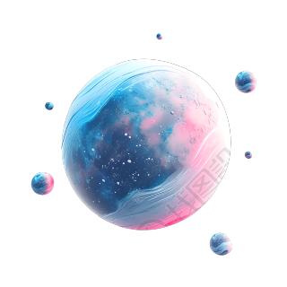 卡通星球PNG图形素材