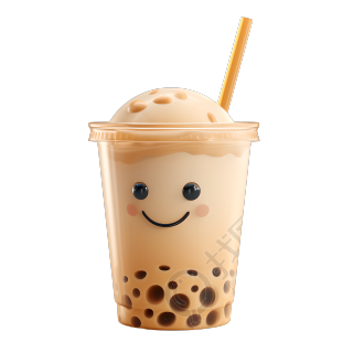 3D奶茶插画素材
