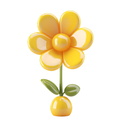 3D花朵插画素材