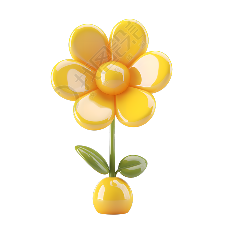 3D花朵插画素材