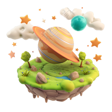 卡通星球可爱素材