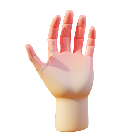 3d小手素材插画
