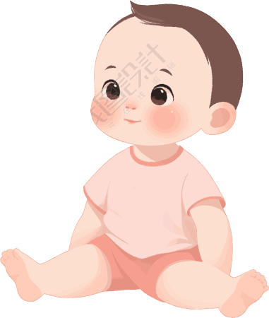 卡通婴儿插画素材