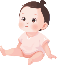 卡通婴儿插画设计元素