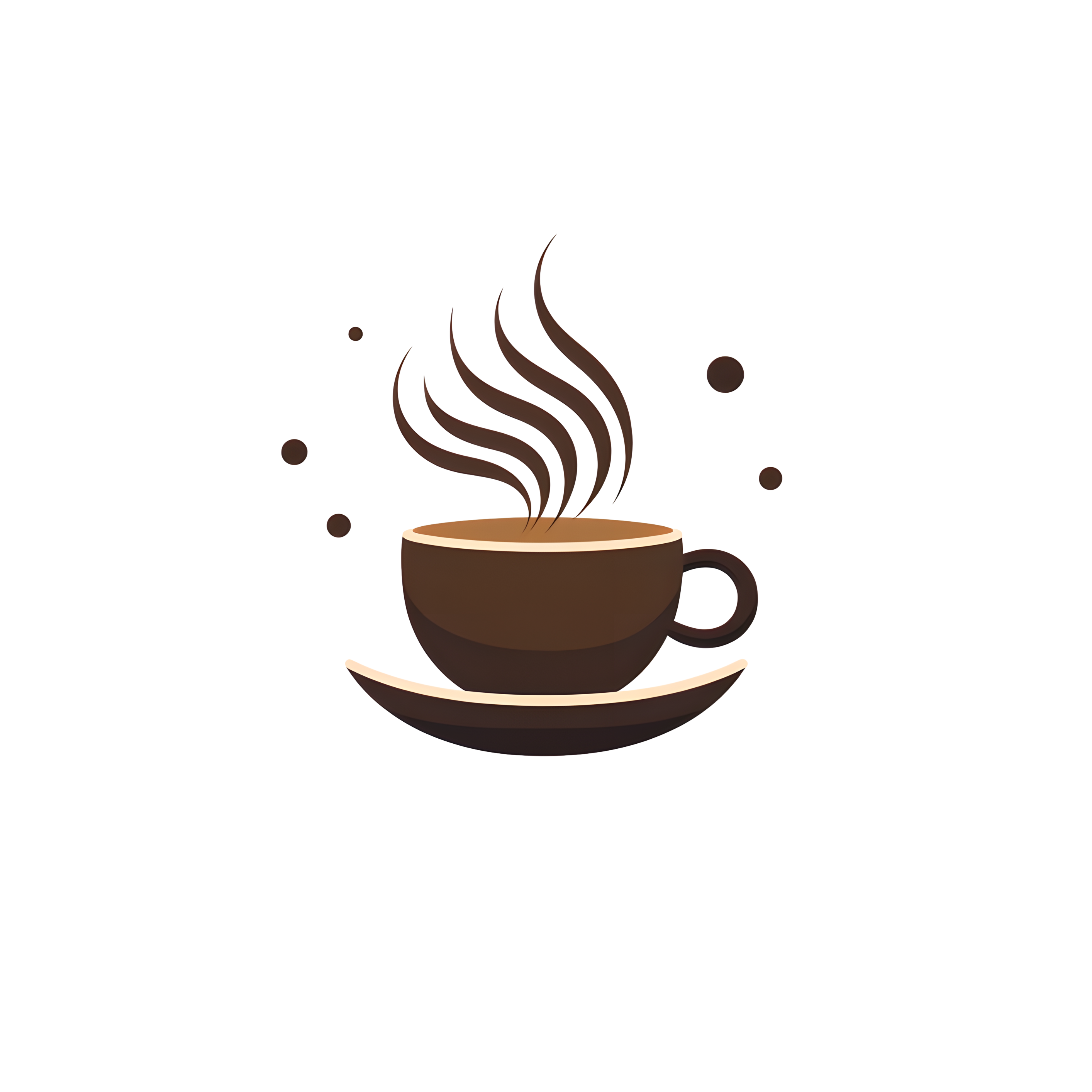 咖啡logo创意商用插画