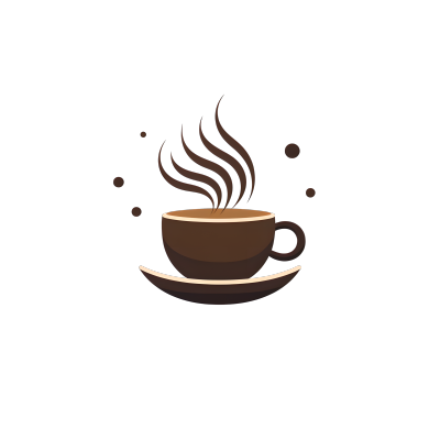 咖啡logo创意商用插画
