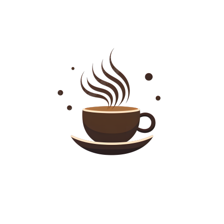 咖啡logo创意商用插画