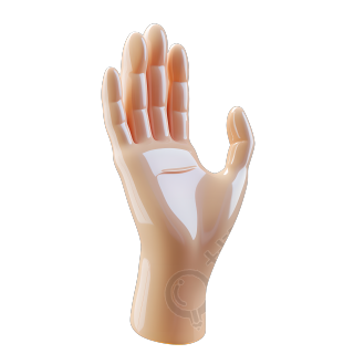 3d小手可爱风格插图