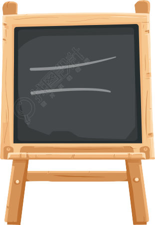 教室卡通元素插图