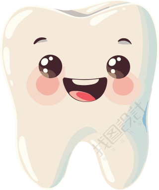 牙齿卡通可爱素材