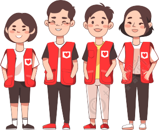 爱心志愿者插图