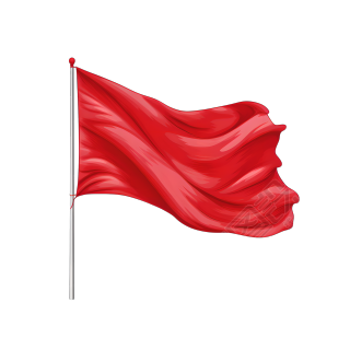 党政红旗高清图形素材