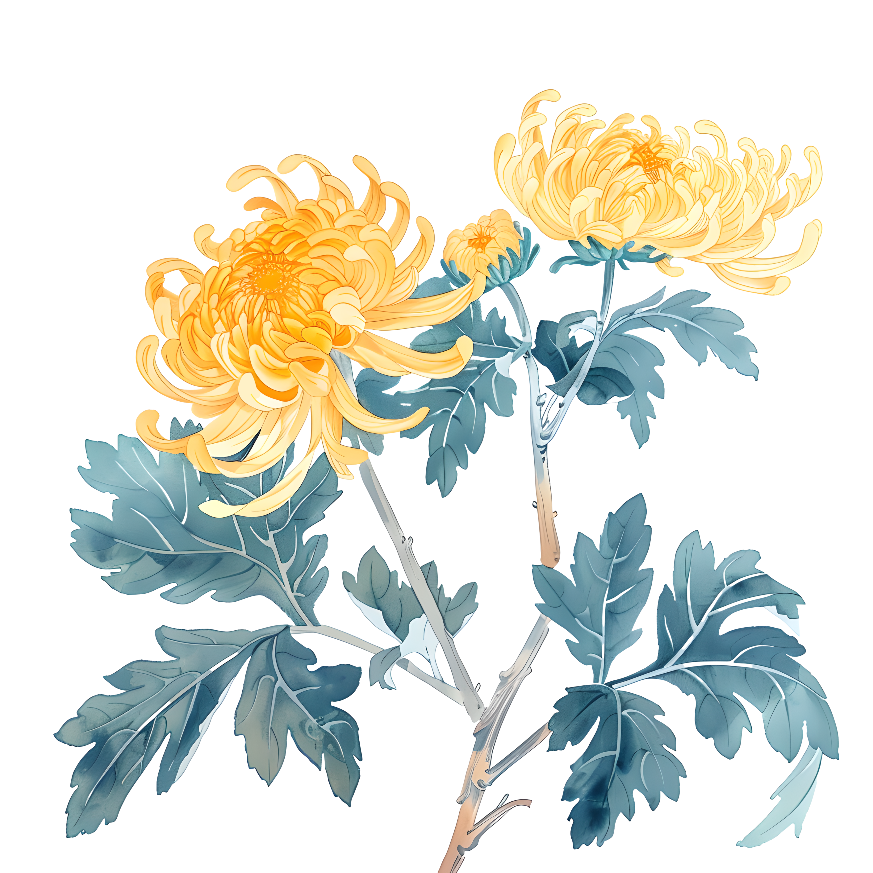 国风菊花插图