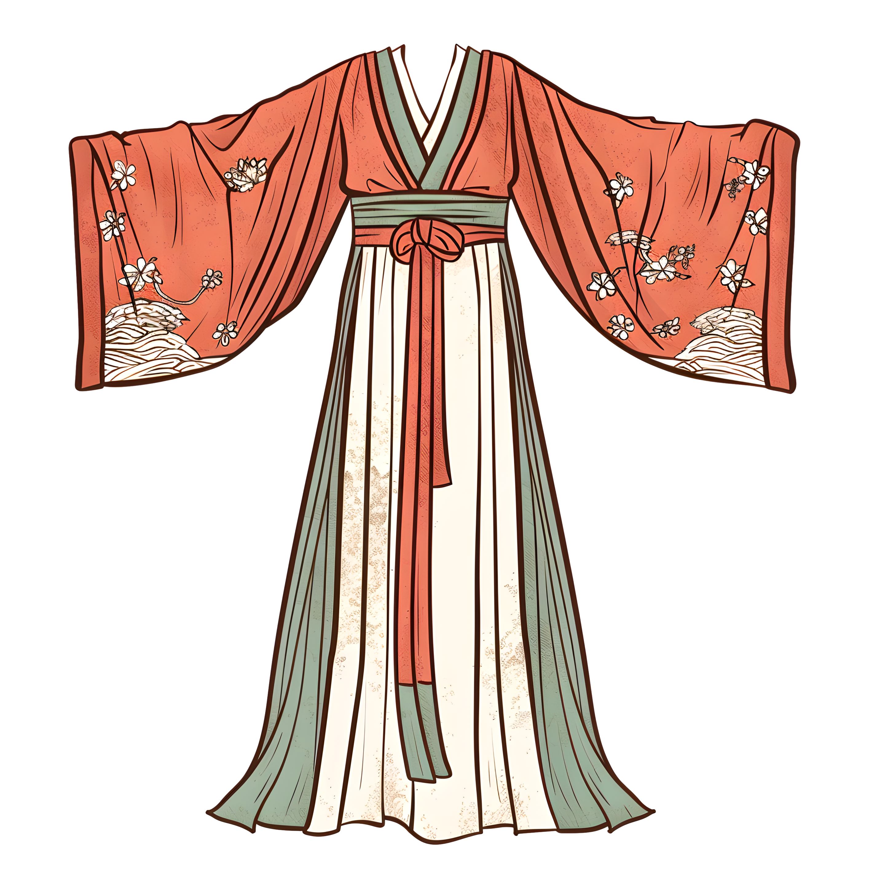 古代服饰古风插画