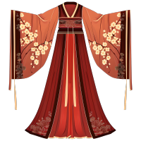 古代服饰PNG插画