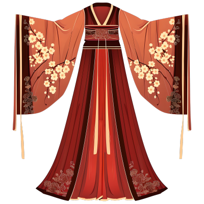 古代服饰PNG插画