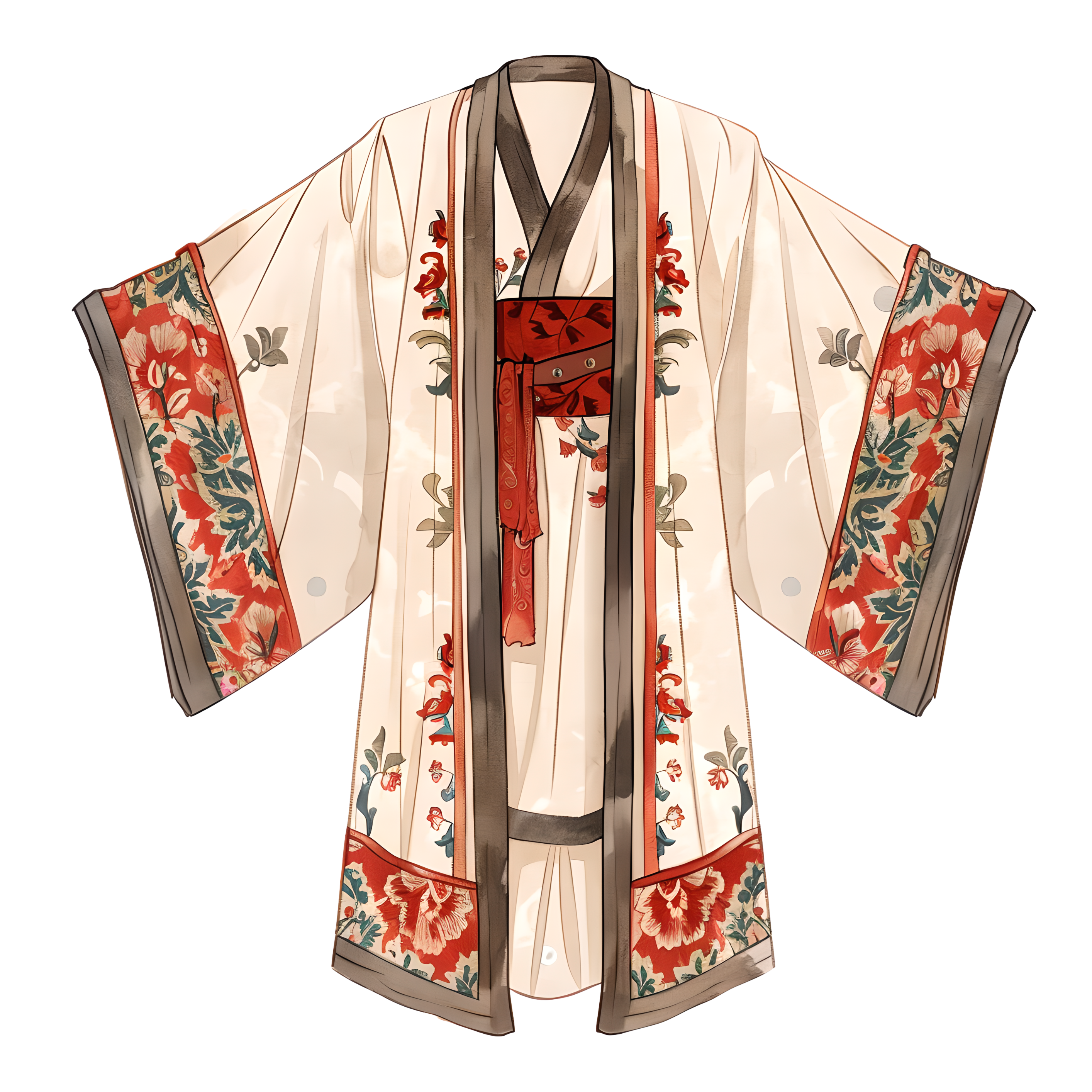 古代服饰插图元素