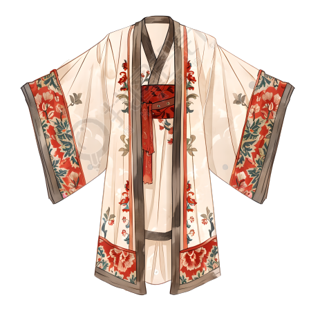 古代服饰插图元素