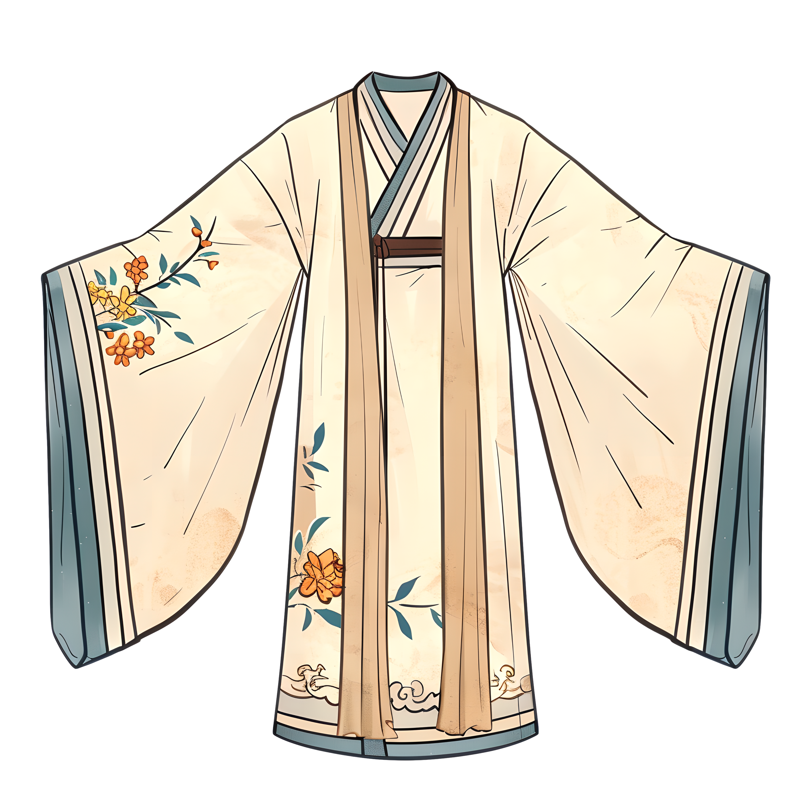 古代服饰可商用插画