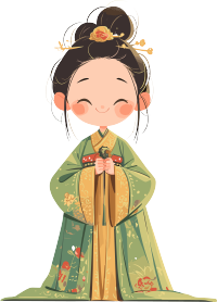古风小孩商业插画