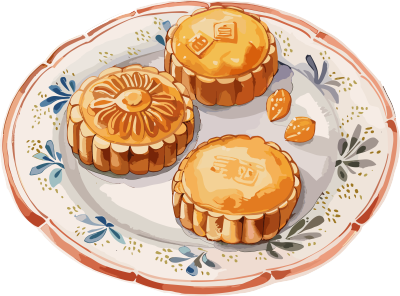 月饼透明高清插图