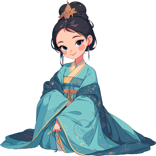 古风小孩PNG素材