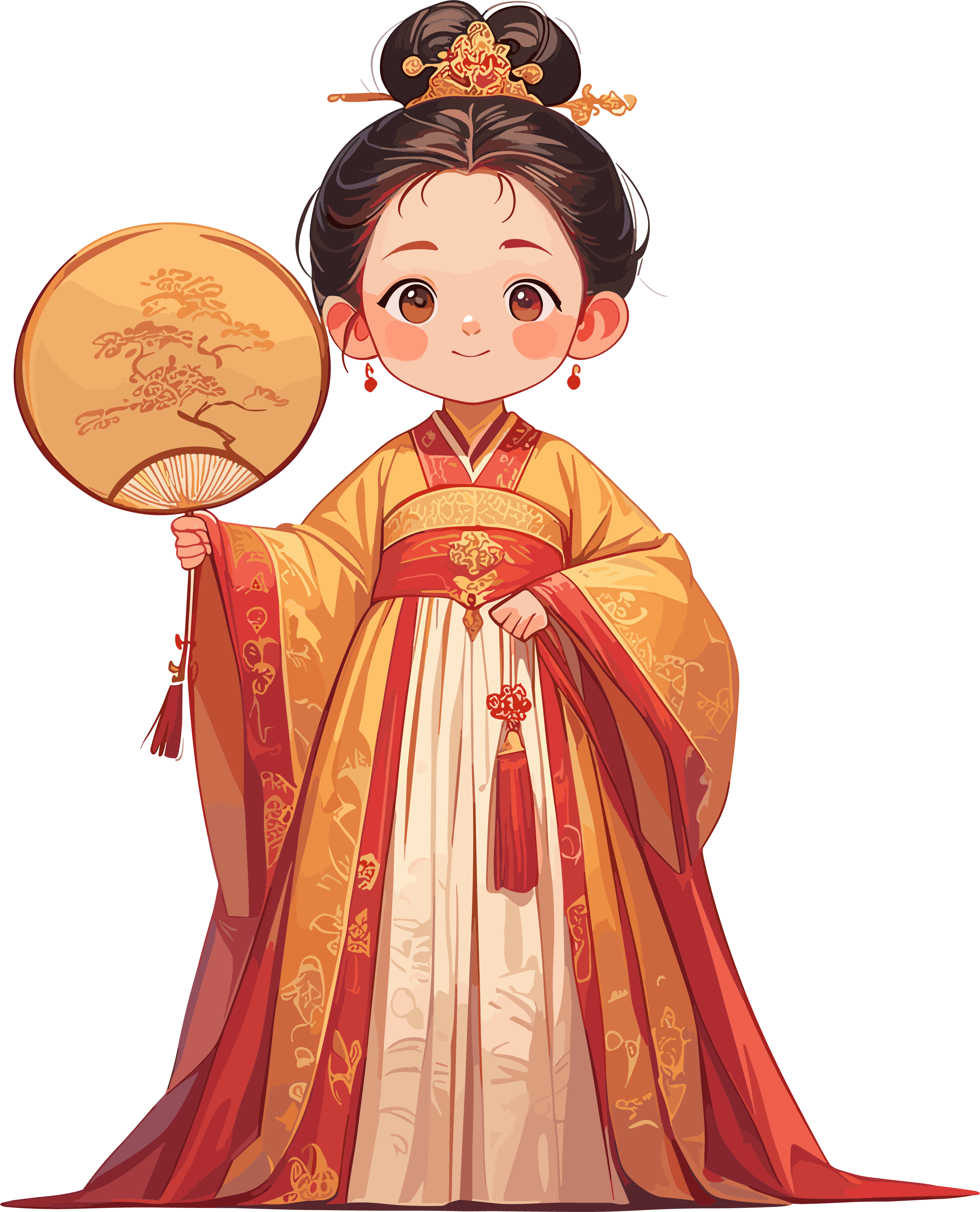 古风小孩唯美插图