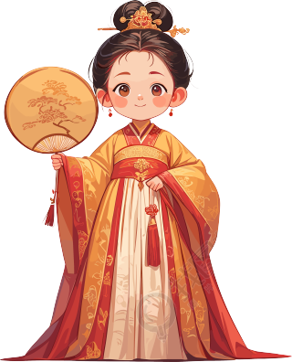 古风小孩唯美插图