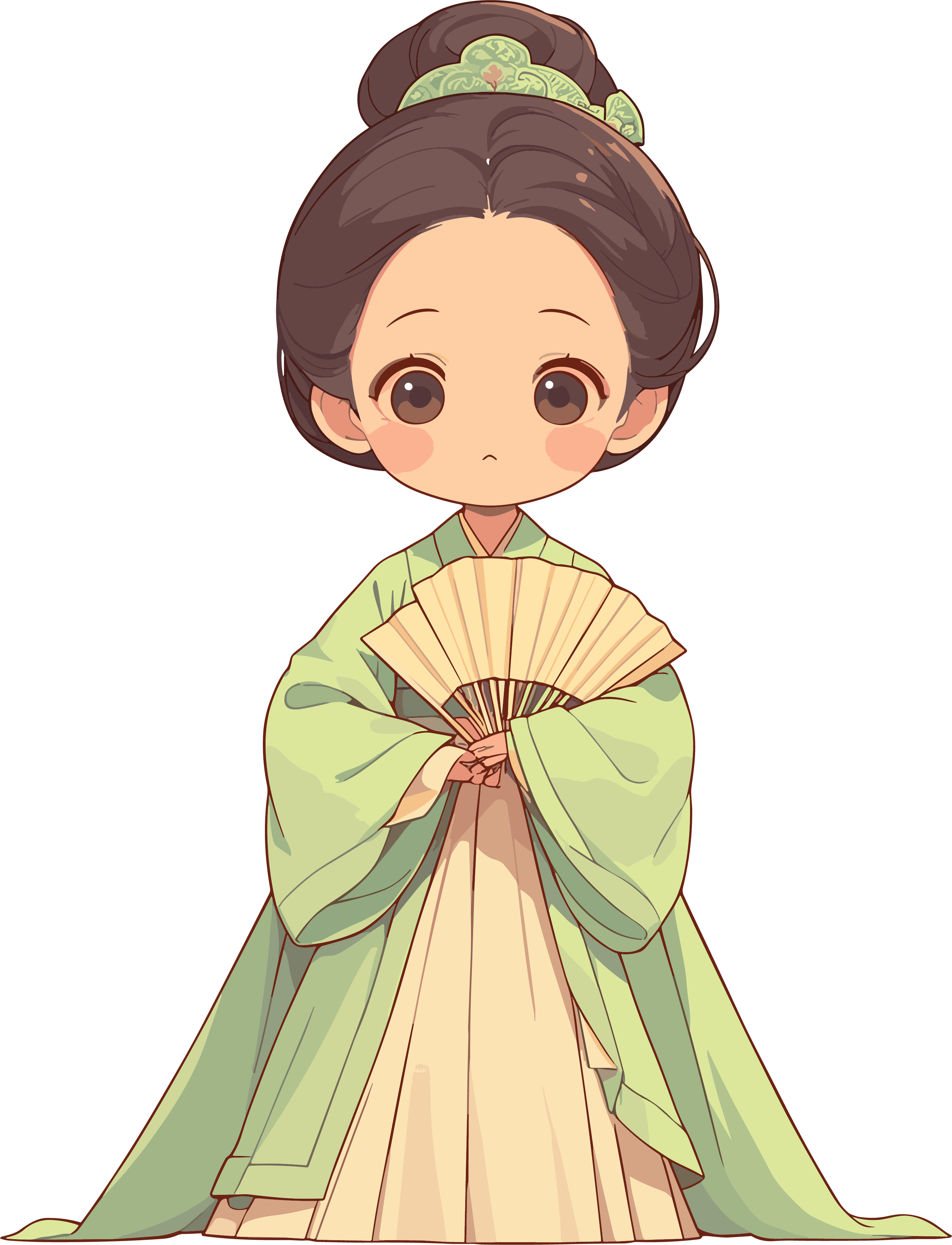 古风小孩元素