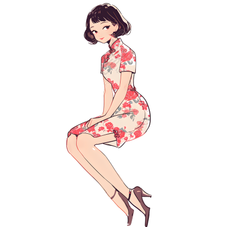 魅力女性优雅素材