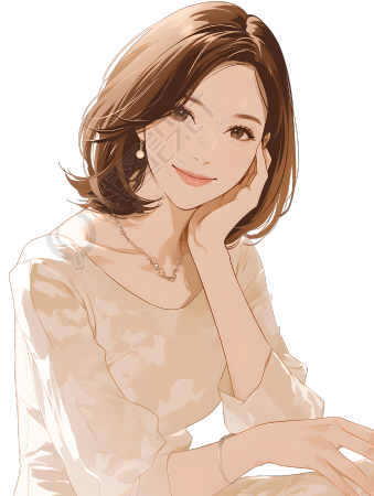 魅力女性插画