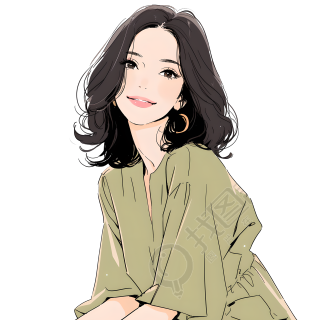 魅力女性简单连衣裙插图