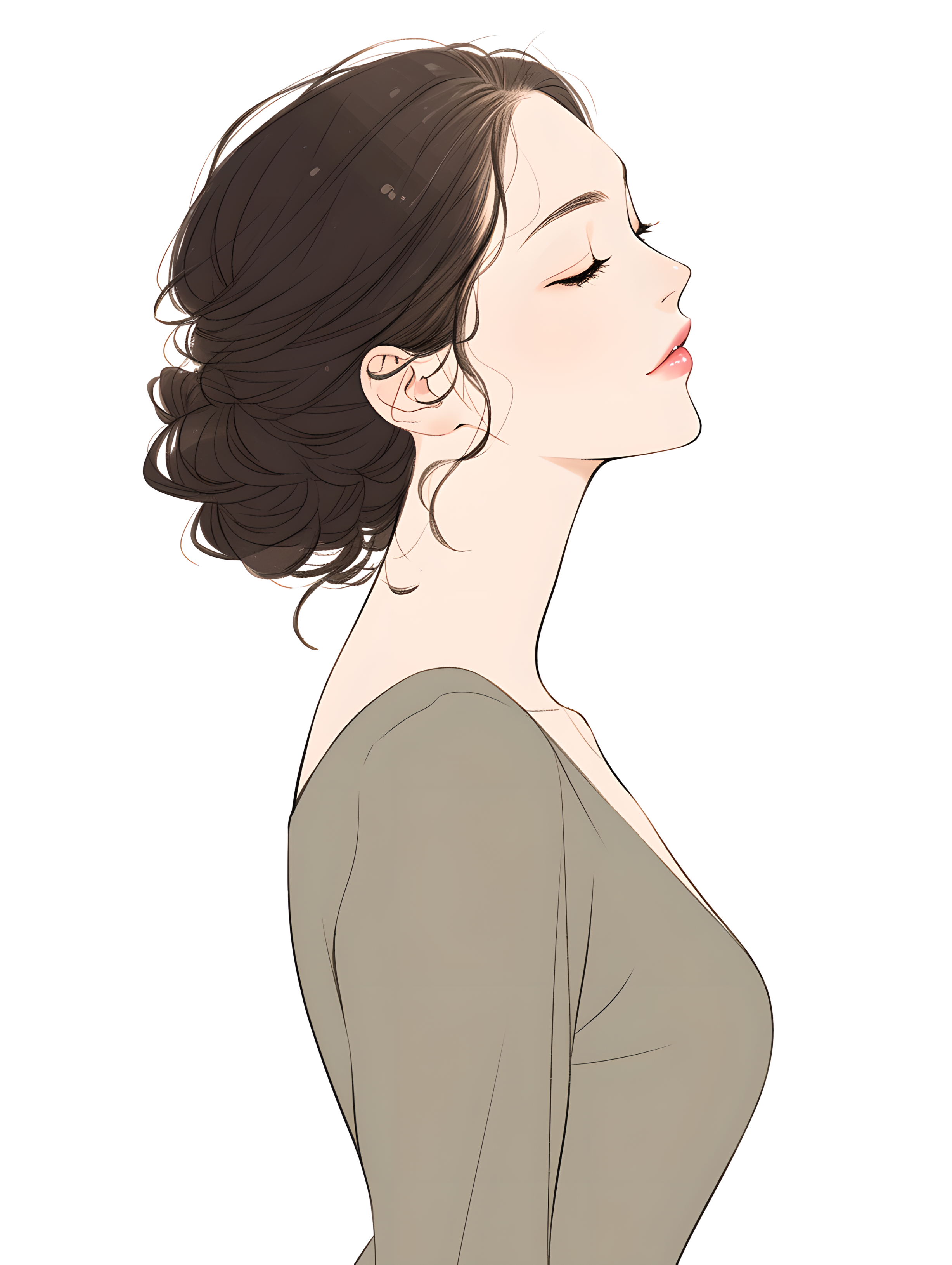 魅力女性透明背景素材