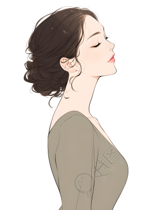 魅力女性透明背景素材