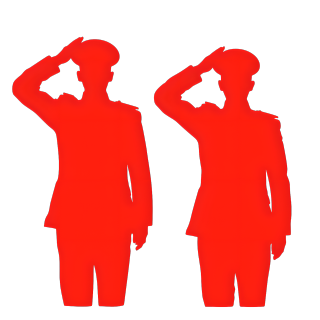 士兵剪影矢量素材