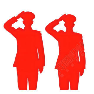 士兵剪影矢量素材