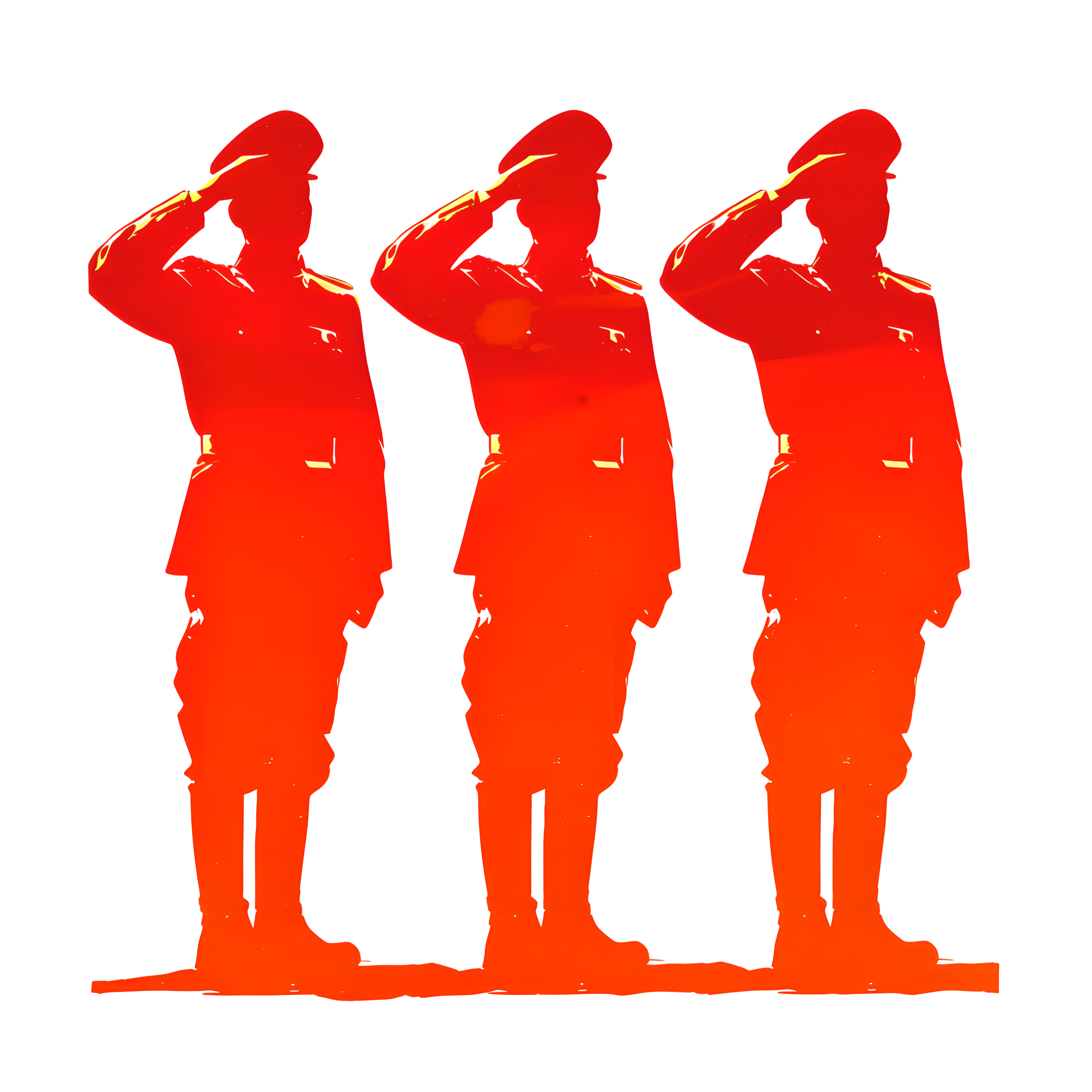 士兵剪影PNG插图