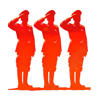 士兵剪影PNG插图
