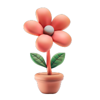 3D花朵透明背景素材