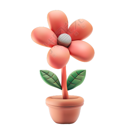 3D花朵透明背景素材