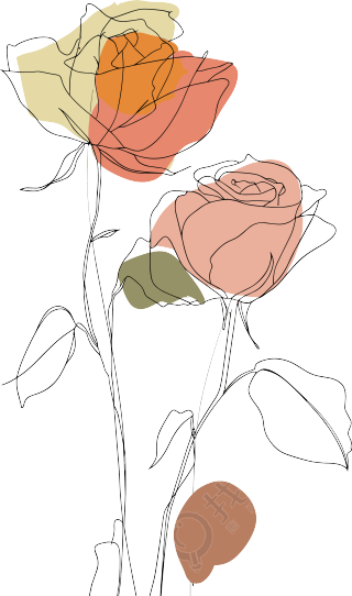 抽象植物PNG插图