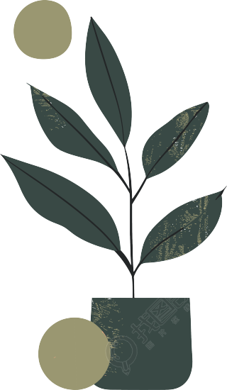 抽象植物高清图形素材