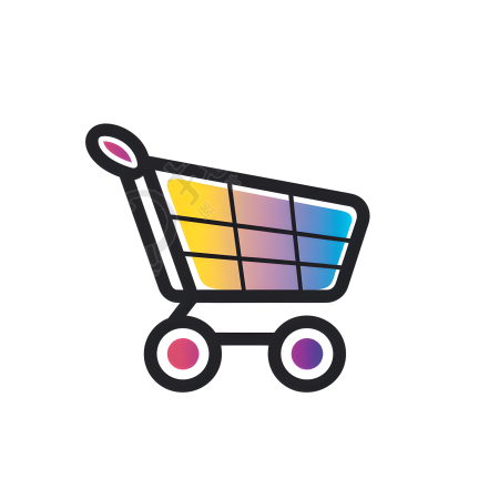 购物车logo创意元素