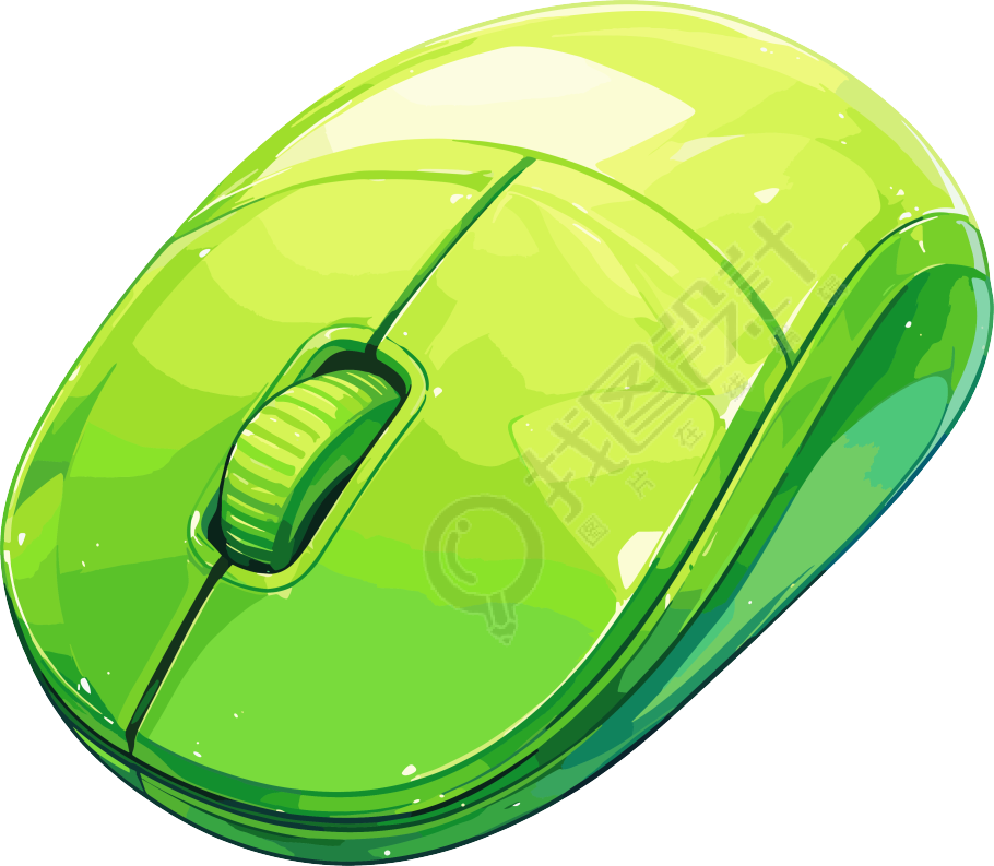 鼠标logo透明背景元素