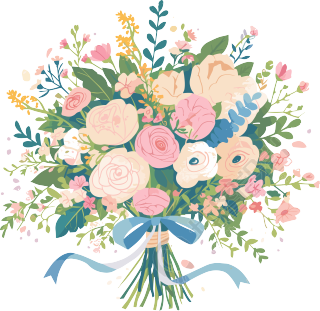 结婚婚礼插画设计元素