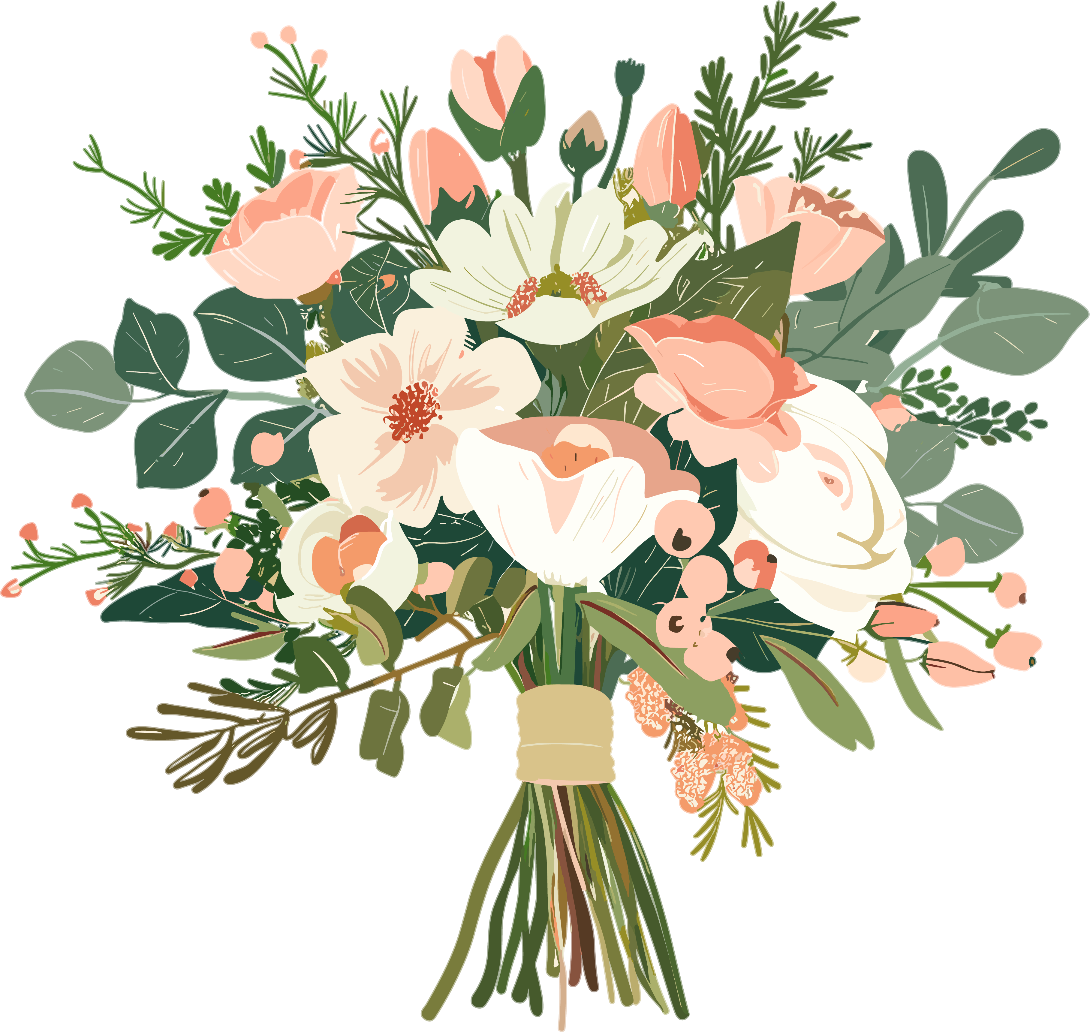 结婚婚礼手捧花插图