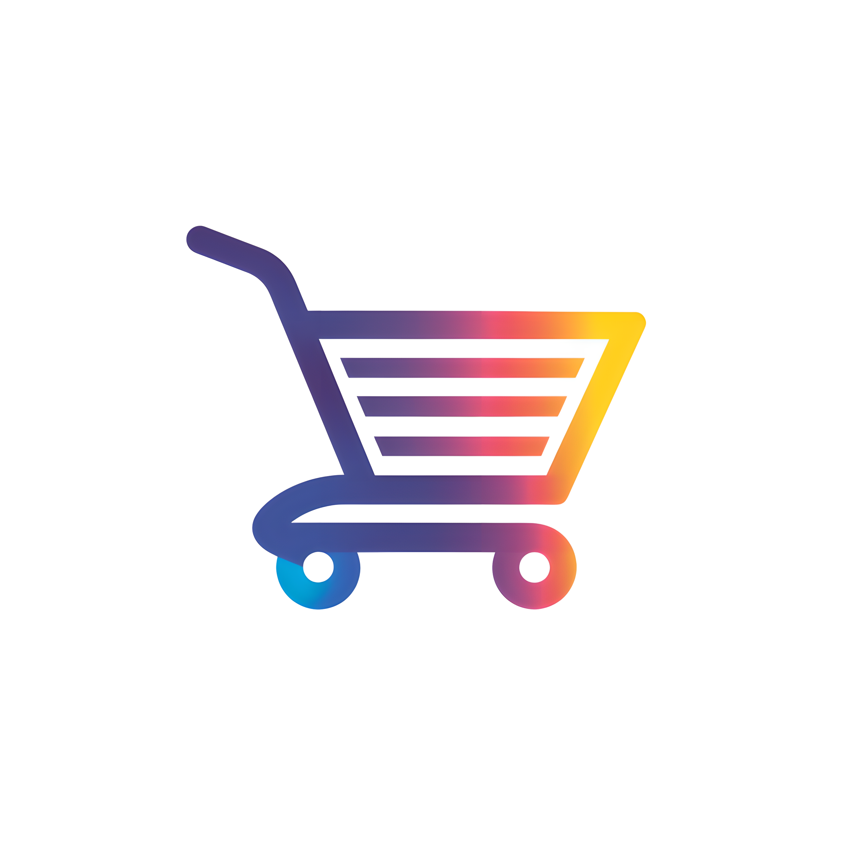 购物车logo设计插画